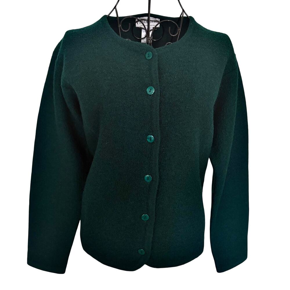 Vintage 60's Pendleton Woolmark Pine Green Boiled Wool Jacket Classic Preppy